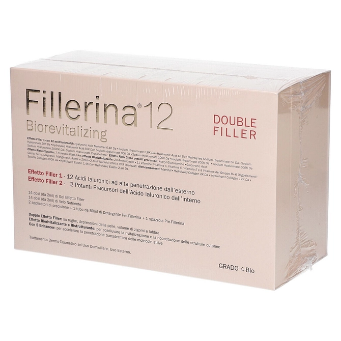 Fillerina 12 Double Filler Biorevitalizing Grado 4 Bio + Prefillerina 30 + 30 Ml + 1 50 Ml