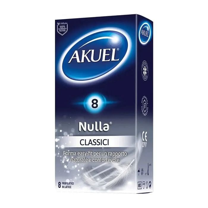 Profilattico Akuel Nulla Classico 8 Pezzi