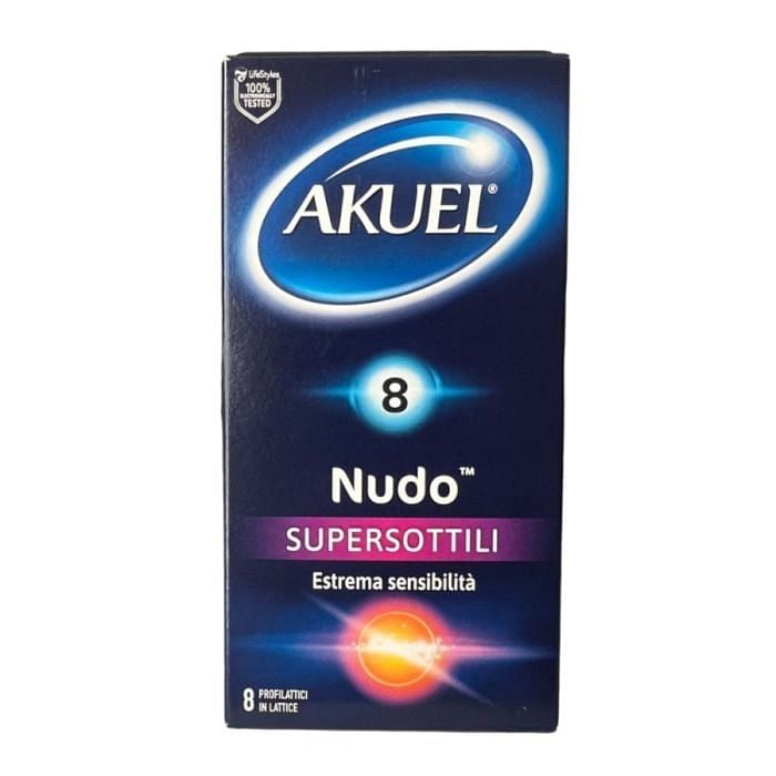 Profilattico Akuel Nudo Supersottile 8 Pezzi