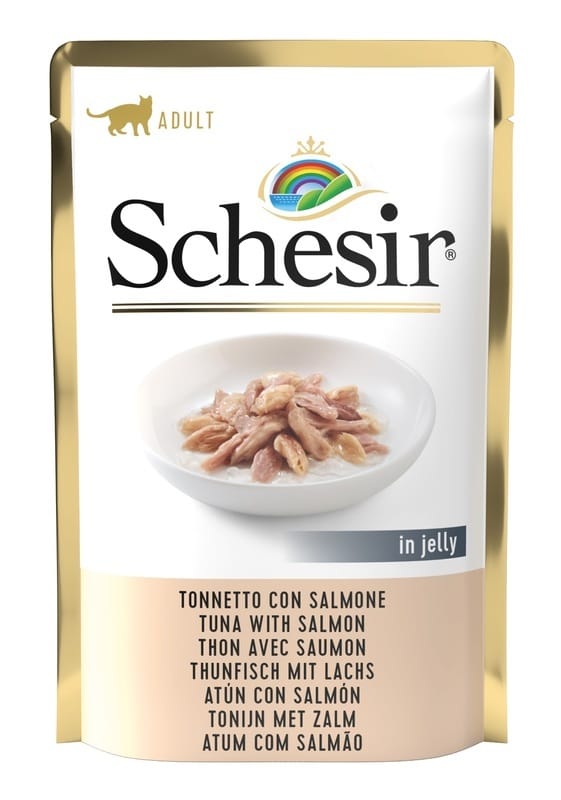 SCHESIR CAT TONNETTO CON SALMONE BUSTA 85 G