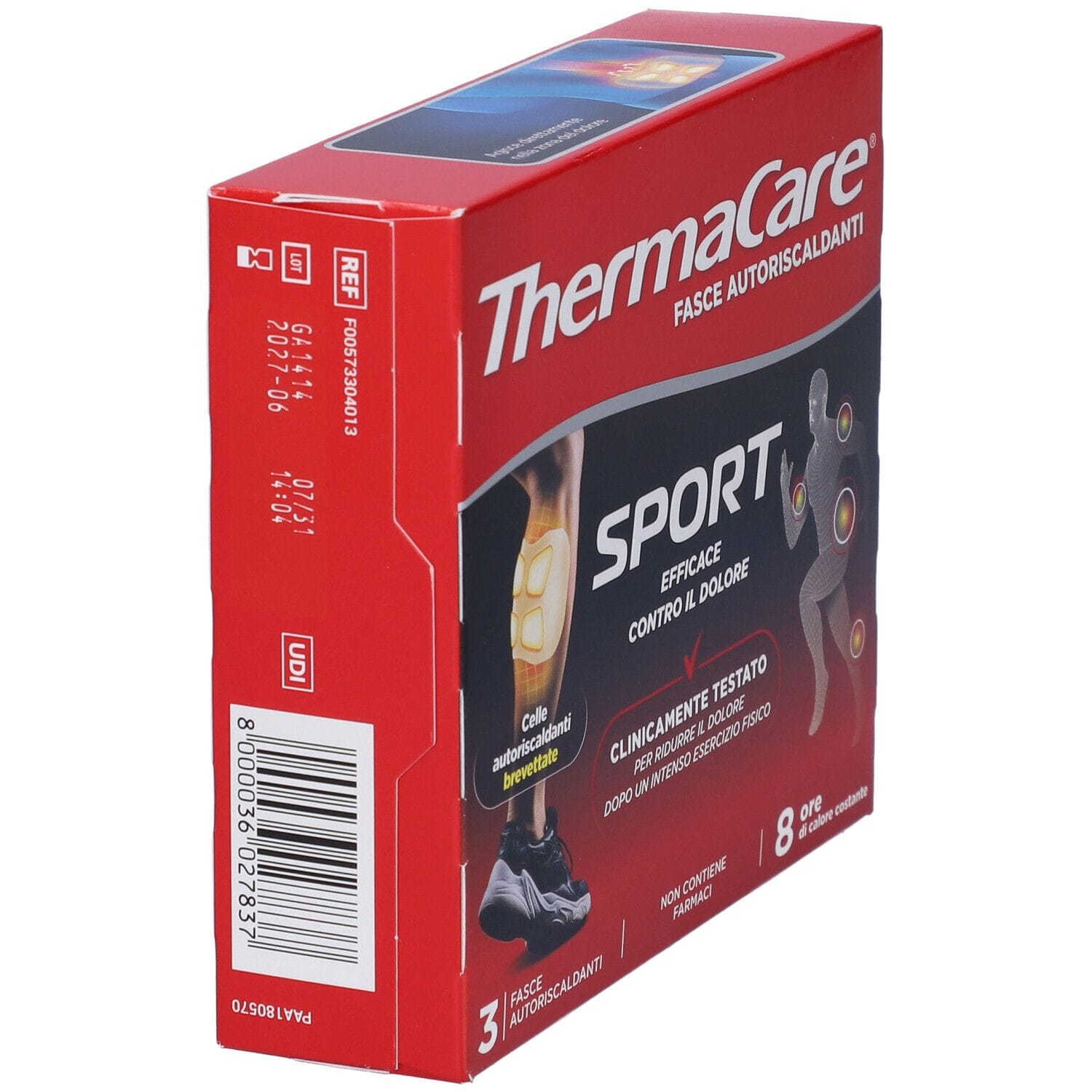 CEROTTO THERMACARE SPORT 8 ORE 3 PEZZI