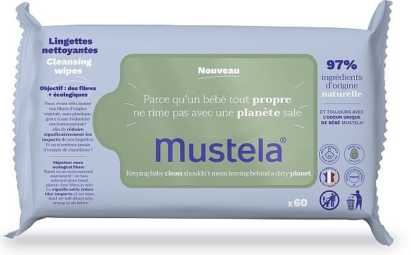 Mustela Salviette Detergenti 60 Pezzi