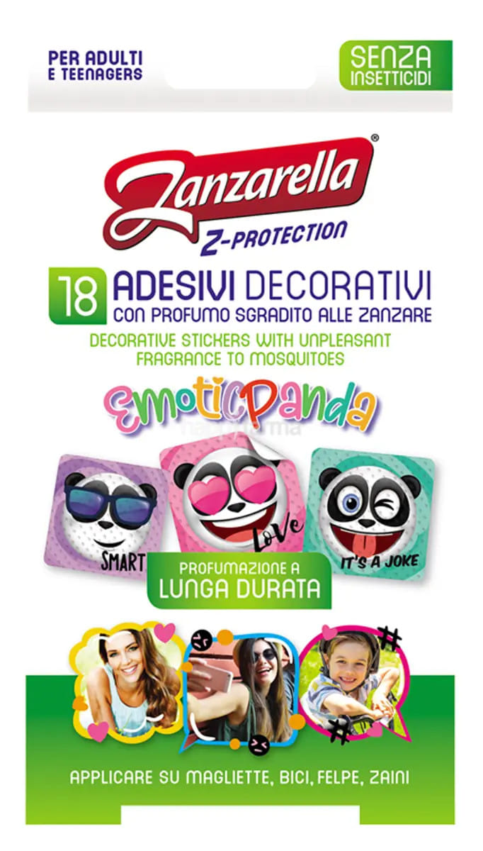 ZANZARELLA Z PROT STICKER 18 PEZZI