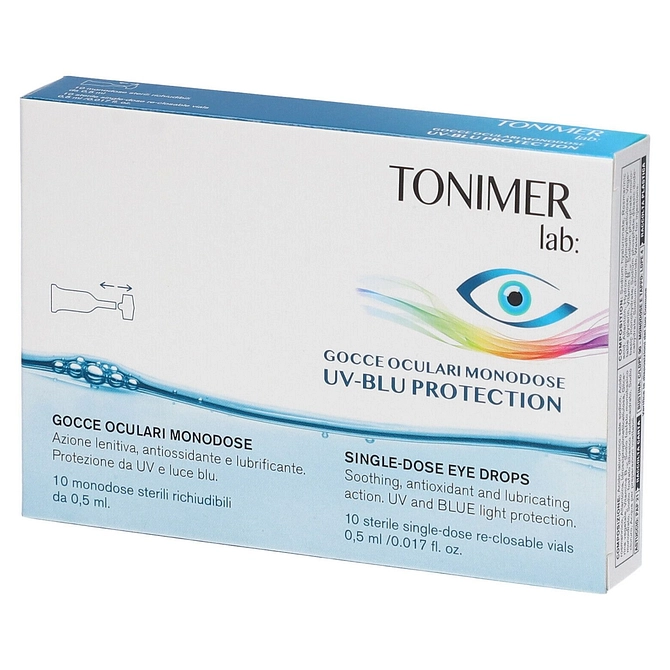 Tonimer Lab Gocce Oculari Monodose Uv Blu Protection 10 X0,5 Ml