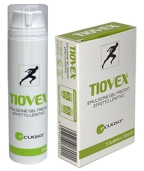 ECUASA TIOVEX EMULSIONE GEL FREDDO LENITIVO 5 BUSTINE 10 ML