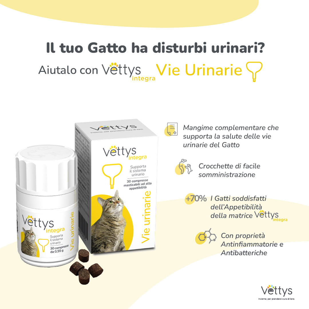 VETTYS INTEGRA VIE URINARIE GATTO 30 COMPRESSE MASTICABILI