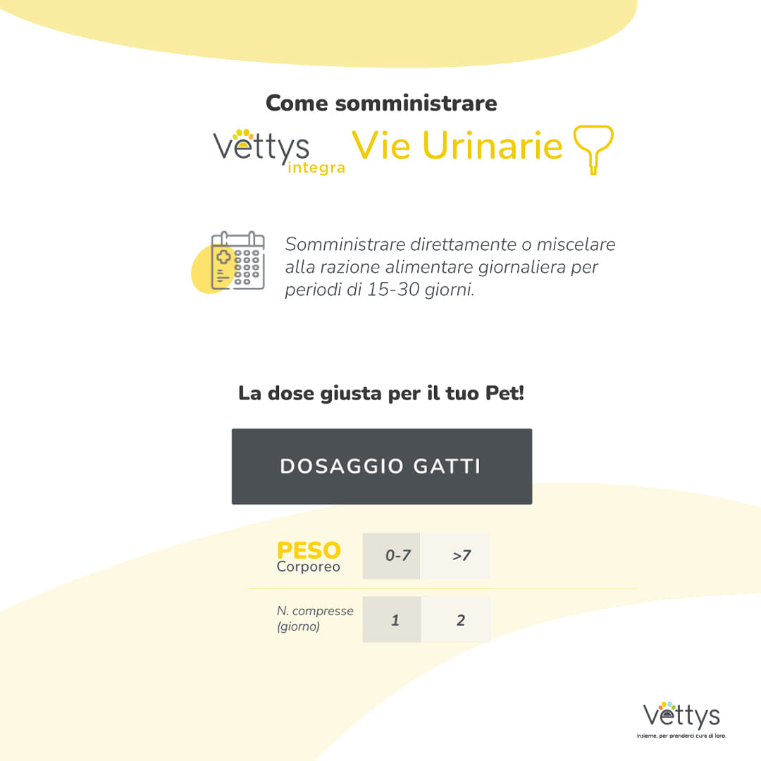 VETTYS INTEGRA VIE URINARIE GATTO 30 COMPRESSE MASTICABILI