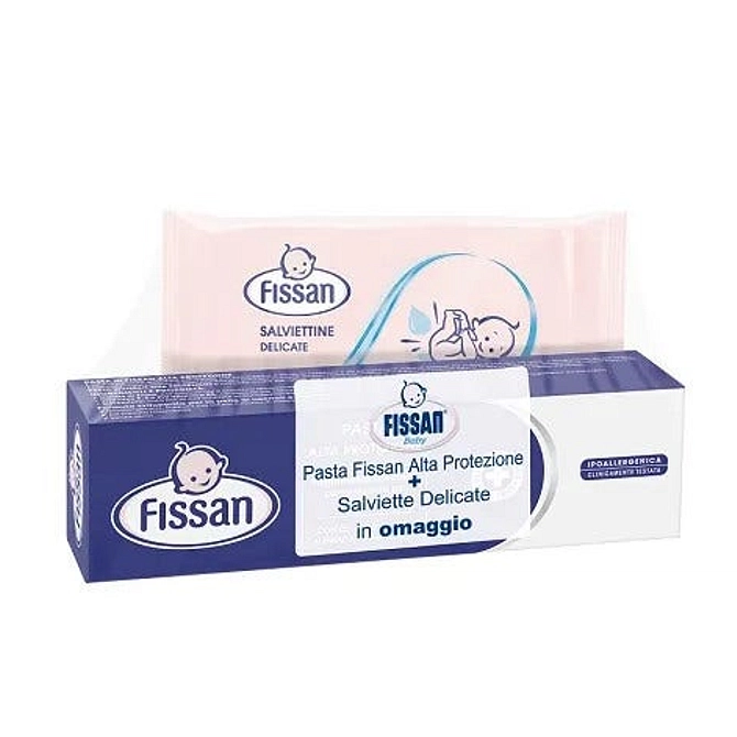 Fissan Special Pack Salviettine 10 Pezzi + Pasta Alta Protezione 100 Ml