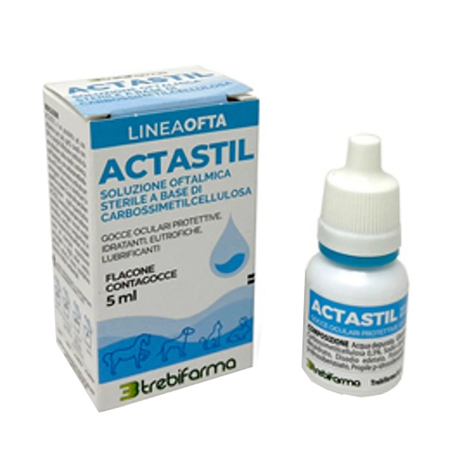 Actastil Soluzione Oftalmica Gocce Oculari Protettive Idratanti Eutrofiche Lubrificanti 5 Ml