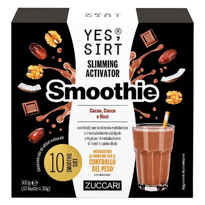 Yes Sirt Smoothie Cacao Cocco Noci 10 Pezzi X 30 G