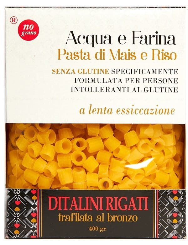 NUTRI TE' DITALINI RIGATI ACQUA E FARINA MAIS E RISO 250 G