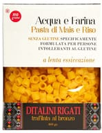 NUTRI TE' DITALINI RIGATI ACQUA E FARINA MAIS E RISO 250 G