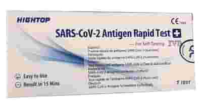 TEST ANTIGENICO RAPIDO COVID-19 HIGHTOP AUTODIAGNOSTICO DETERMINAZIONE QUALITATIVA ANTIGENI SARS-COV-2 IN TAMPONI NASALI MEDIANTE IMMUNOCROMATOGRAFIA