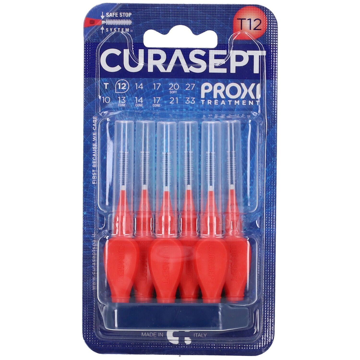 Curasept Proxi T12 Rosso/Red 6 Pezzi