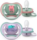 AVENT SUCCHIETTO ULTRA AIR 6-18M FEMMINA GATTO/ORSETTI 2 PEZZI