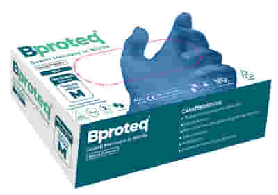 GUANTO IN NITRILE SENZA POLVERE BLU EXTRA LARGE 100 PEZZI