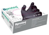 GUANTO IN NITRILE SENZA POLVERE NERO MEDIUM 100 PEZZI