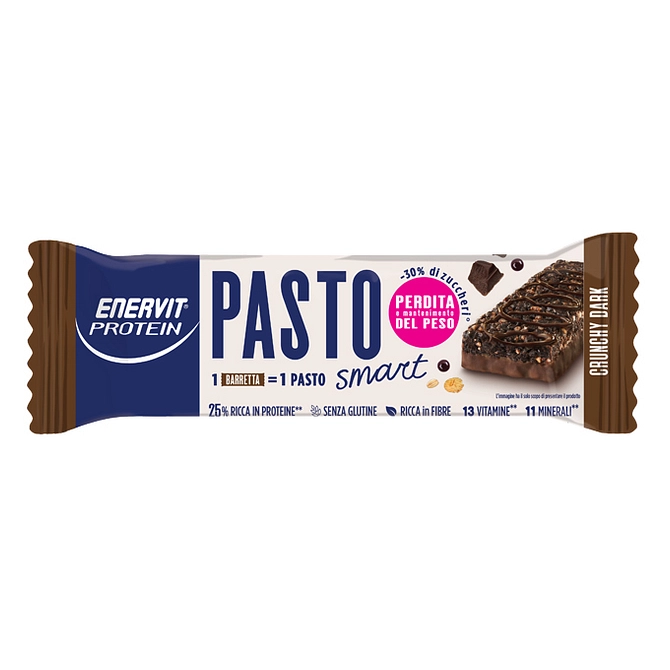 Enervit Protein Pasto Sostitutivo Crunchy Dark 55 G
