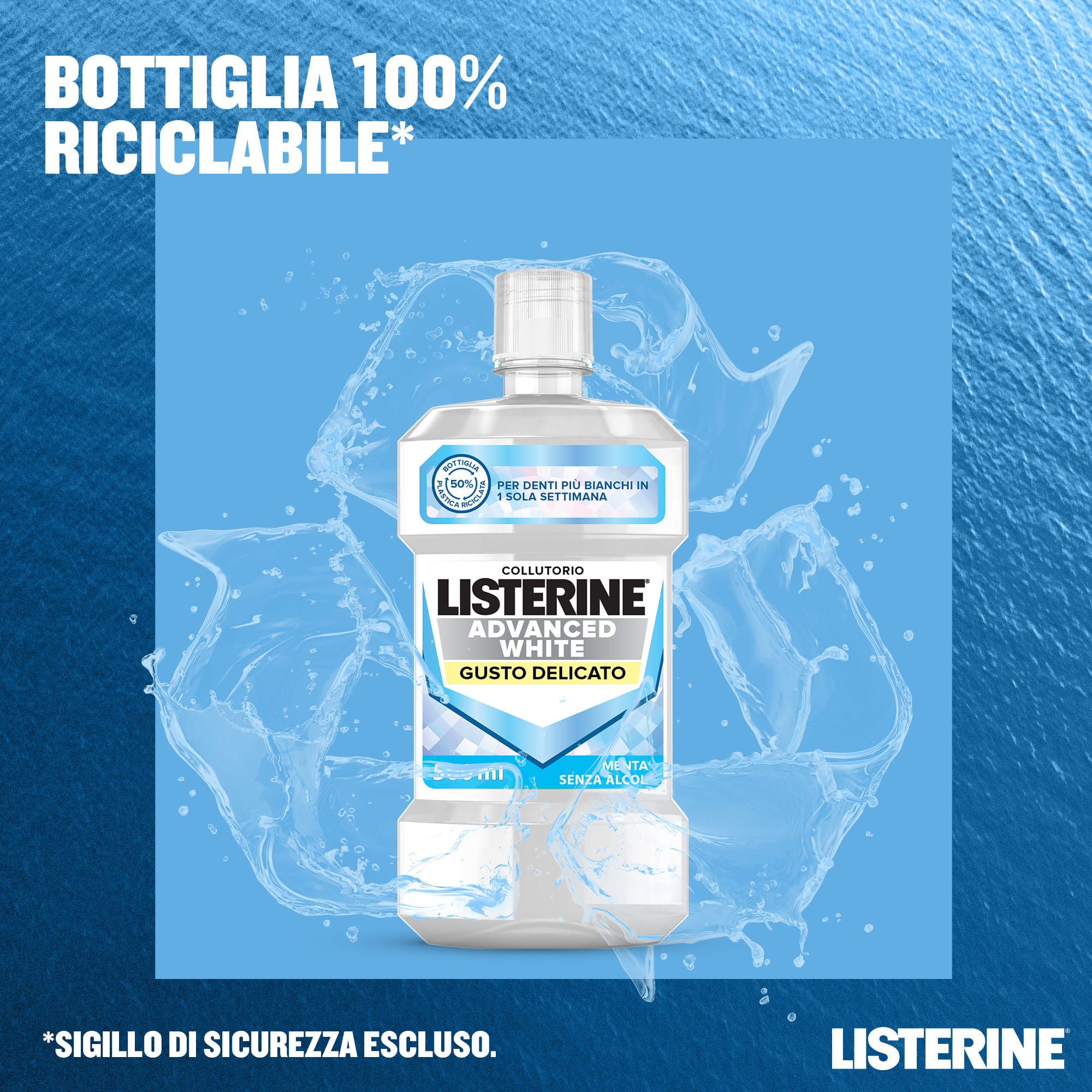 LISTERINE ADVANCED WHITE GUSTO DELICATO 500 ML