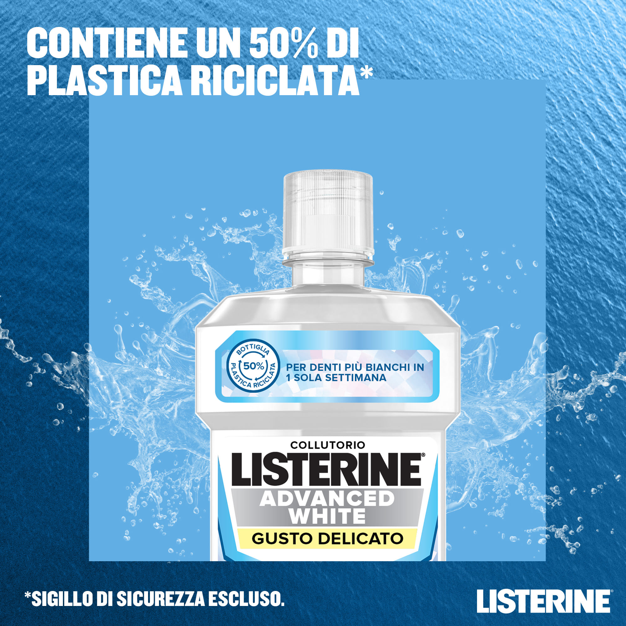 LISTERINE ADVANCED WHITE GUSTO DELICATO 500 ML