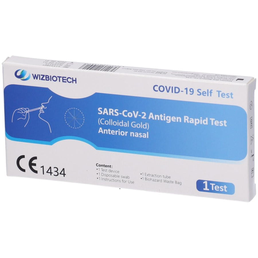 TEST ANTIGENICO RAPIDO COVID-19 AUTODIAGNOSTICO DETERMINAZIONE QUALITATIVA ANTIGENI SARS-COV-2 IN TAMPONI NASALI MEDIANTE IMMUNOCROMATOGRAFIA