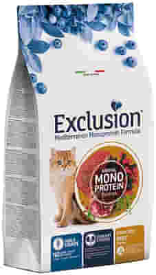 EXCLUSION MEDITERRANEO MONOPROTEIN NOBLE GRAIN STERILIZED BEEF 300 G