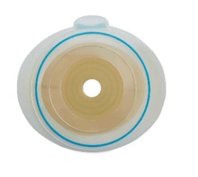 SENSURA MIO FLEX PLACCA PIANA CON AGGANCIO ADESIVO COLOSTOMIA E ILEOSTOMIA 90 MM RITAGLIABILE 10-88 10 PEZZI