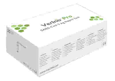TEST ANTIGENICO RAPIDO COVID-19 VERINO PRO DETERMINAZIONE QUALITATIVA ANTIGENI SARS-COV-2 IN TAMPONI NASALI/NASOFARINGEI/OROFARINGEI MEDIANTE IMMUNOCROMATOGRAFIA 25 PEZZI USO PROF