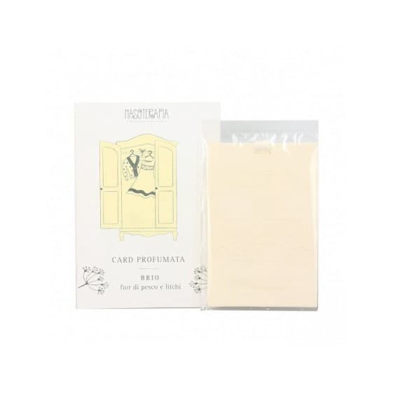 CARD PROFUMATA SINGOLA FIOR DI PESCO E LITCHI NASOTERAPIA