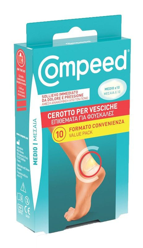 CEROTTI COMPEED PER VESCICHE MEDIO 10 PEZZI CARTON