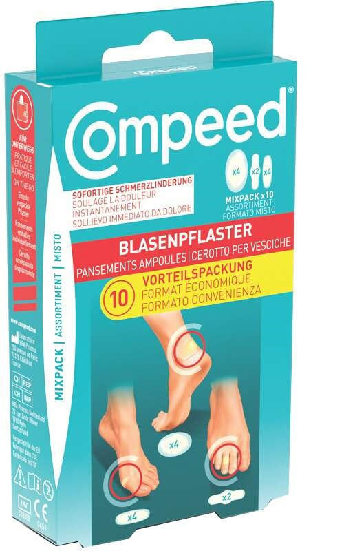 CEROTTI COMPEED PER VESCICHE MISTO BOX 10 PEZZI