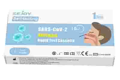 TEST ANTIGENICO RAPIDO COVID-19 SEJOY AUTODIAGNOSTICO DETERMINAZIONE QUALITATIVA ANTIGENI SARS-COV-2 IN TAMPONI NASALI MEDIANTE IMMUNOCROMATOGRAFIA
