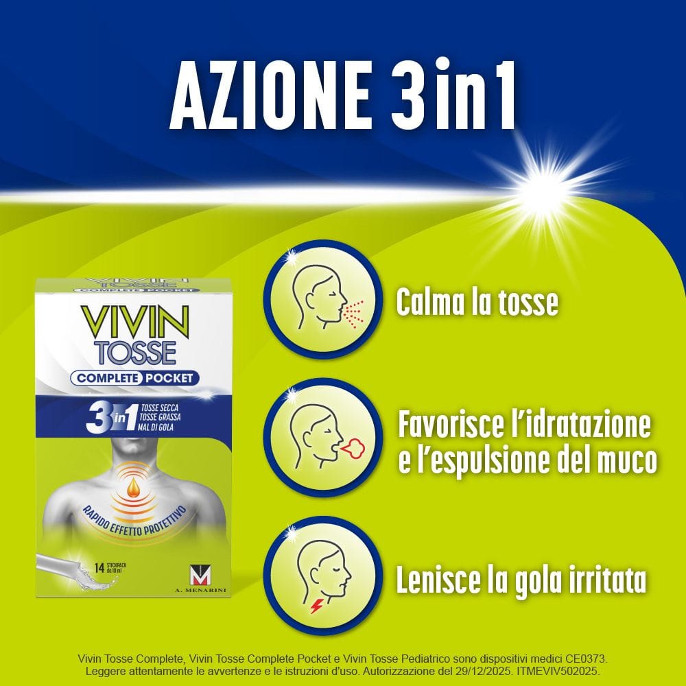 VIVIN TOSSE COMPLETE POCKET 14 STICK PACK DA 10 ML