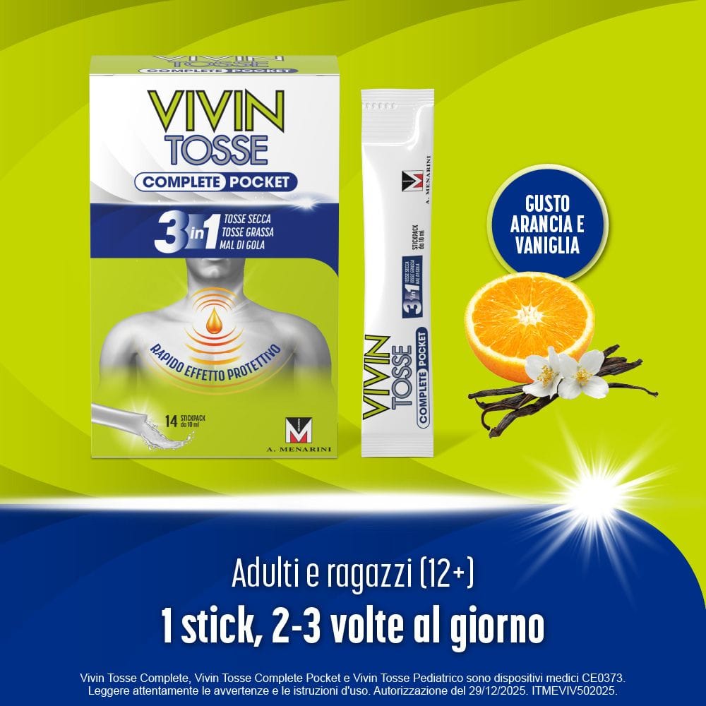 VIVIN TOSSE COMPLETE POCKET 14 STICK PACK DA 10 ML