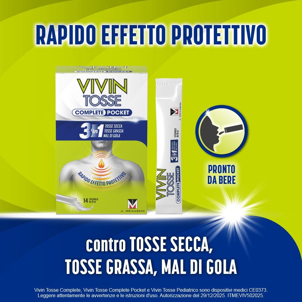 VIVIN TOSSE COMPLETE POCKET 14 STICK PACK DA 10 ML