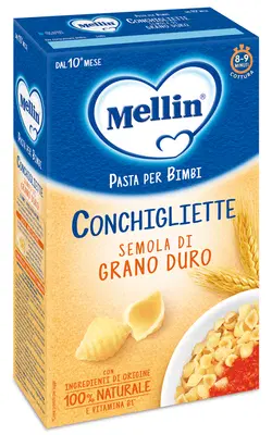 MELLIN CONCHIGLIETTE 100% GRANO DURO 280 G MELLIN CONCHIGLIETTE 100% GRANO DURO 280 G