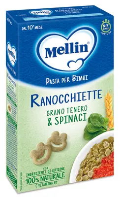 MELLIN RANOCCHIETTE CON SPINACI 280 G MELLIN RANOCCHIETTE CON SPINACI 280 G