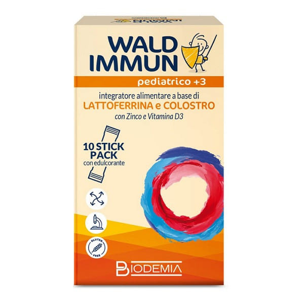 WALD IMMUN PEDIATRICO +3 10 STICK GUSTO CIOCCOLATO