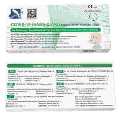 TEST ANTIGENICO RAPIDO COVID-19 DEEPBLUE AUTODIAGNOSTICO DETERMINAZIONE QUALITATIVA ANTIGENI SARS-COV-2 IN TAMPONI NASALI MEDIANTE IMMUNOCROMATOGRAFIA