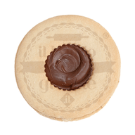 BISCOTTI DI PASTA FROLLA OCCHIO DI BUE CON CREMA ALLA NOCCIOLA 120 G