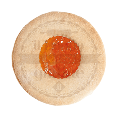 BISCOTTI DI PASTA FROLLA OCCHIO DI BUE CON PASSATA DI ALBICOCCA 120 G