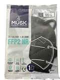 MUSK MASCHERINA FFP2 MUSK021 BLACK 10 PEZZI