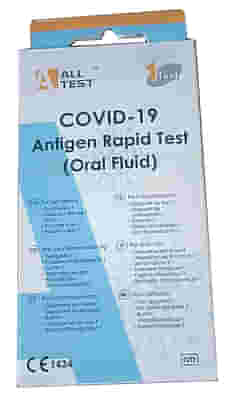ARTDESIGNS  TEST ANTIGENICO RAPIDO COVID-19 ALLTEST AUTODIAGNOSTICO DETERMINAZIONE QUALITATIVA ANTIGENI SARS-COV-2 IN CAMPIONI SALIVARI MEDIANTE IMMUNOCROMATOGRAFIA