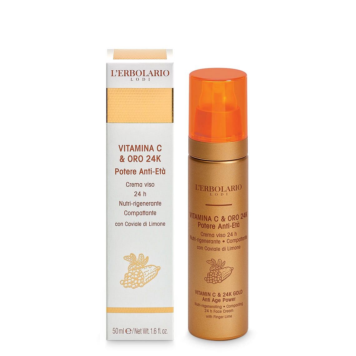 Vitamina C & Oro Crema Viso 50 Ml