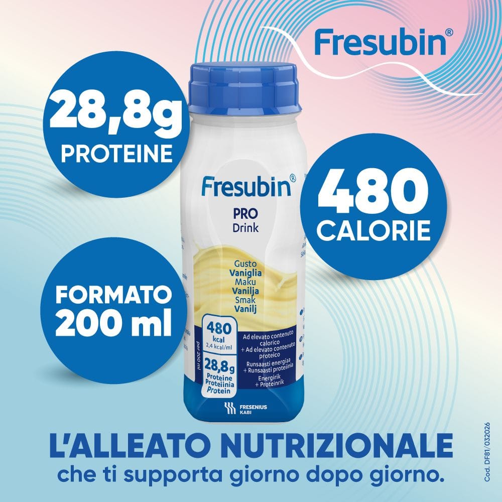 FRESUBIN PRO DRINK VANIGLIA 4 FLACONI X 200 ML