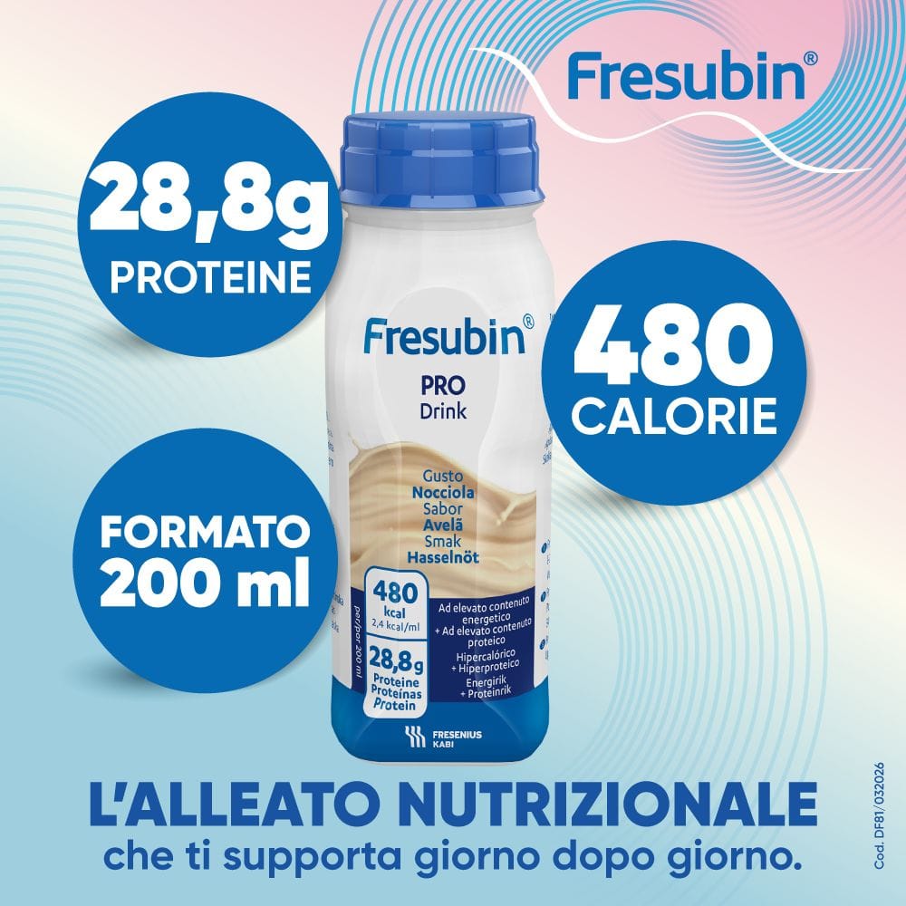 FRESUBIN PRO DRINK NOCCIOLA 4 FLACONI X 200 ML