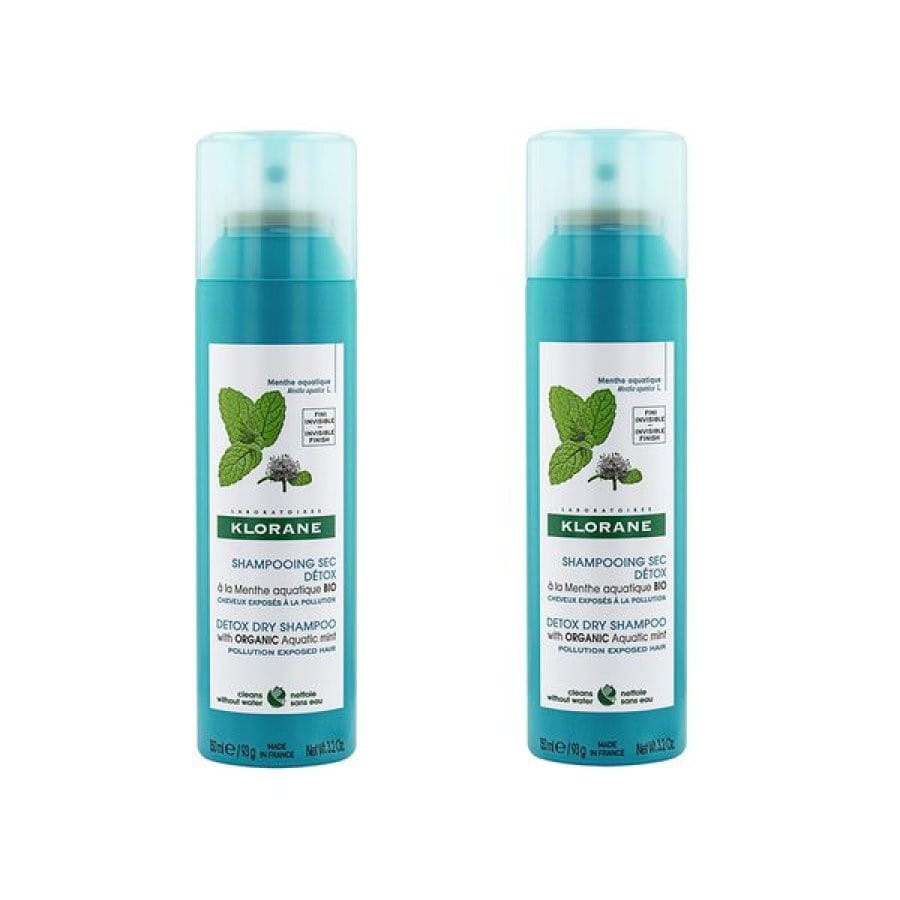 KLORANE DUO SHAMPOO SECCO MENTA BIO 2 PEZZI DA 150 ML