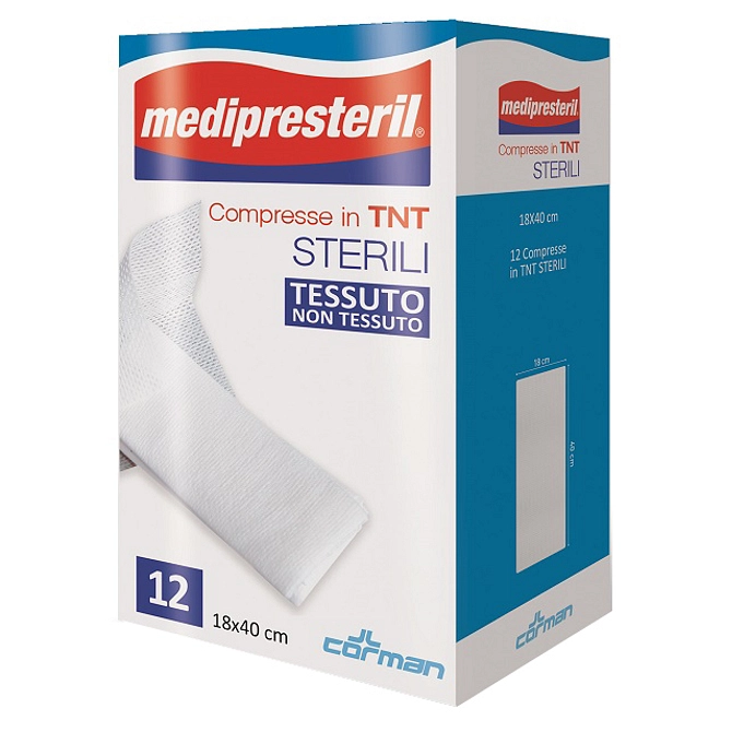 Compresse Sterili Tnt Medipresteril 18 X40 Cm 12 Pezzi