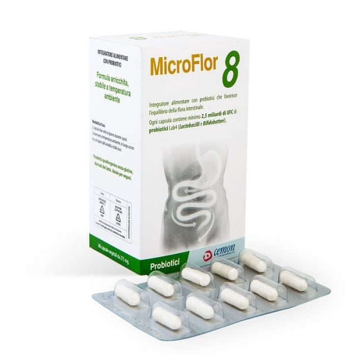 Microflor 8 60 Capsule Vegetali No Frigo