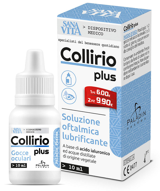 Gocce Oculari Sanavita Collirio Plus 10 Ml